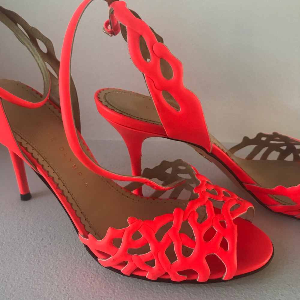 Gorgeous Charlotte Olympia ankle sandal heels 37,5